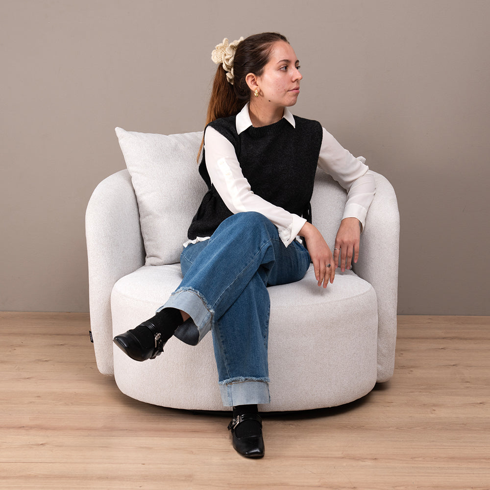 Poltrona Giratoria Amulet Cruda