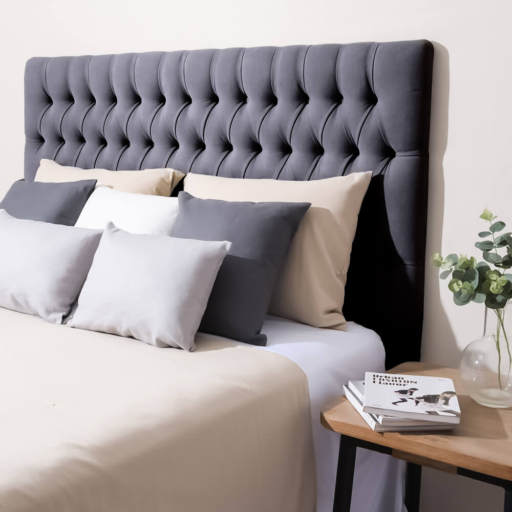 Respaldo Capitoné Antonella Gris