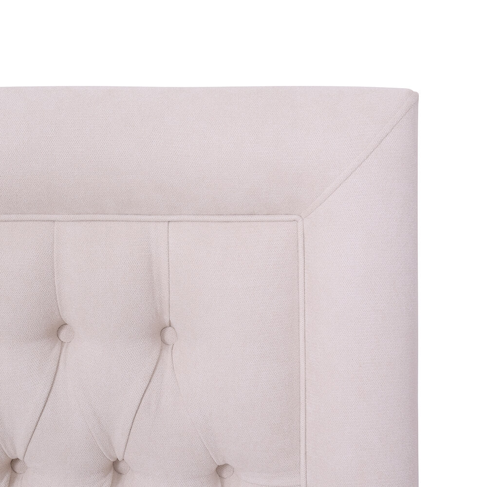 Respaldo Capitoné Borde Charlotte Beige
