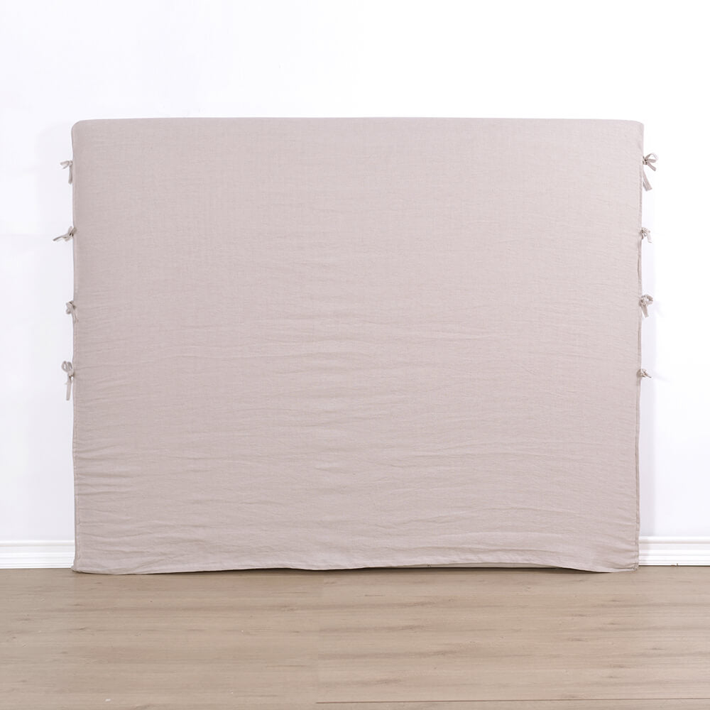 Funda Respaldo Lino Amarras Beige