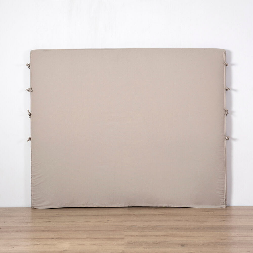 Respaldo Funda Algodón Amarras Taupe