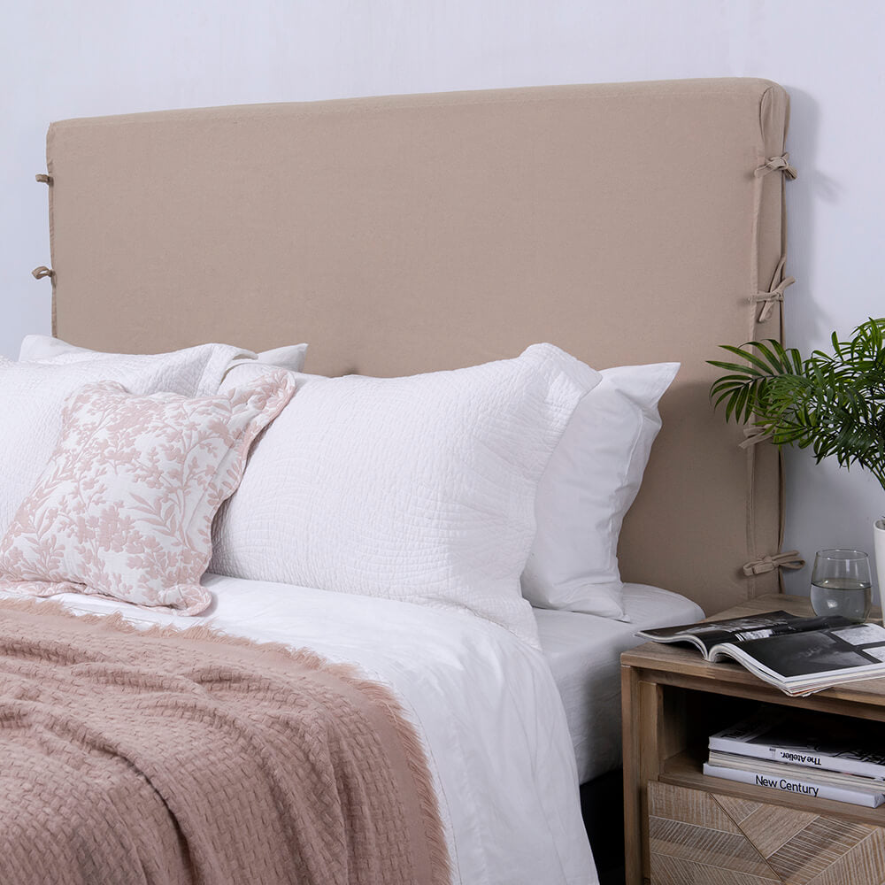 Funda Respaldo Algodón Amarras Visón