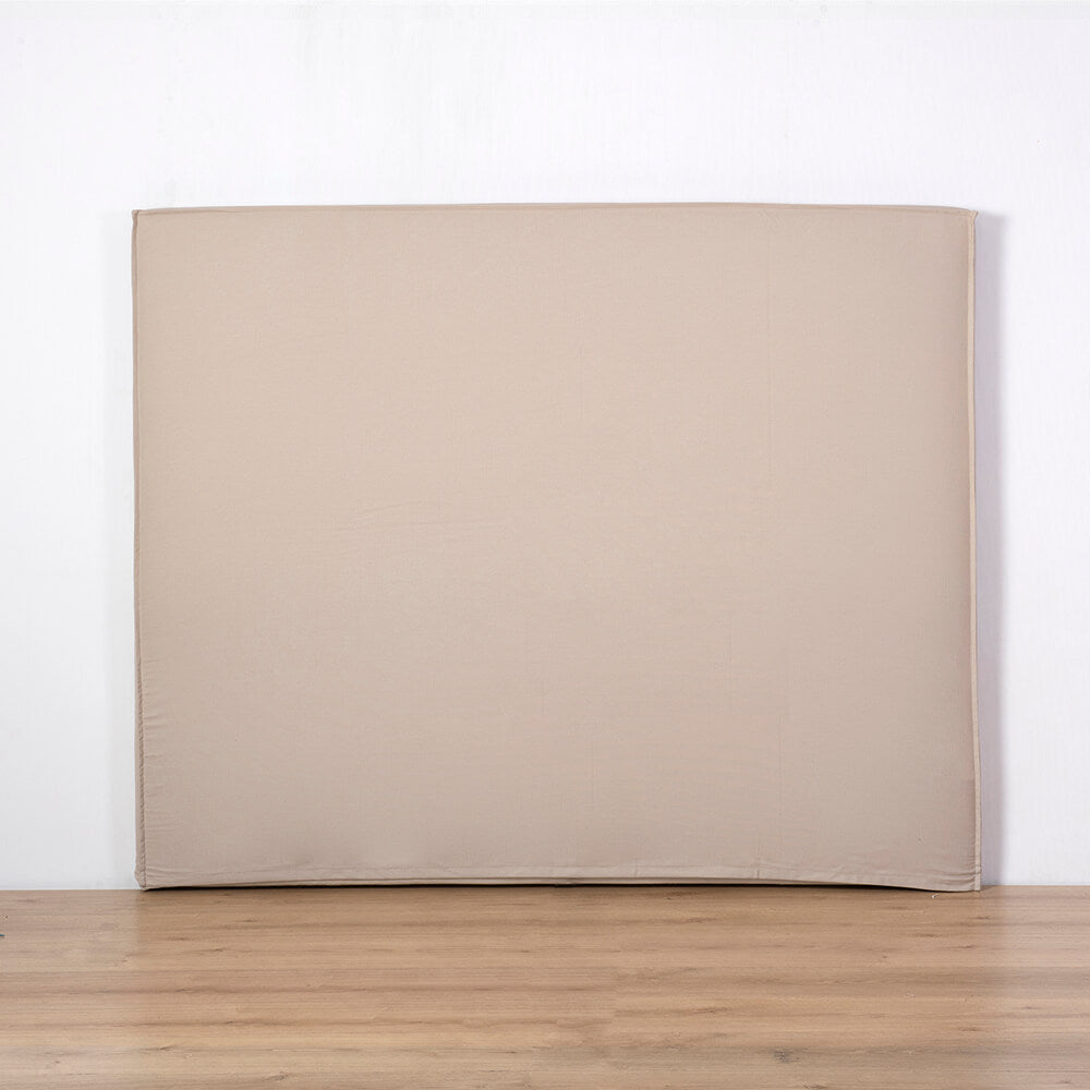 Funda Respaldo Algodón Fuelle Taupe