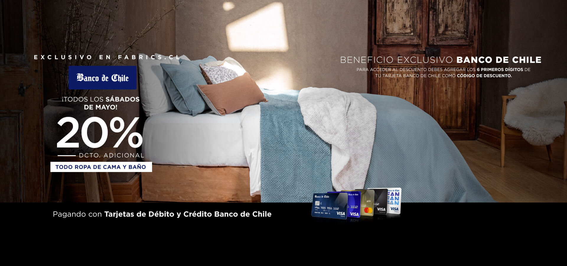 20% adicional exclusivo clientes Banco de Chile