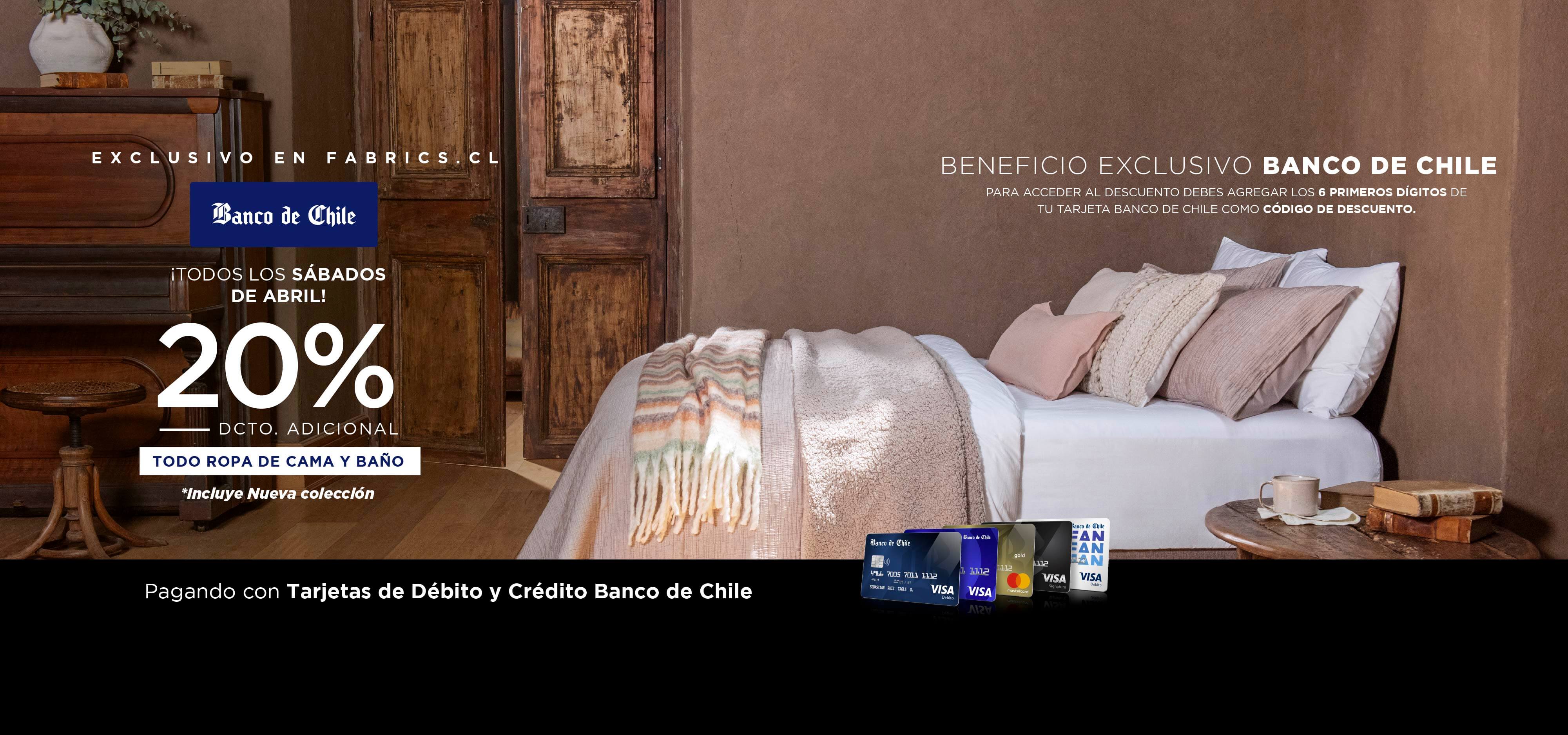 20% adicional exclusivo clientes Banco de Chile