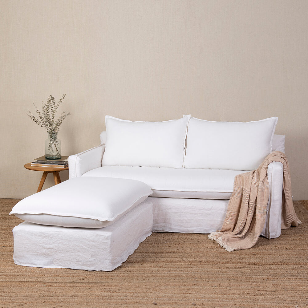 Pouff Dominga Lino Blanco