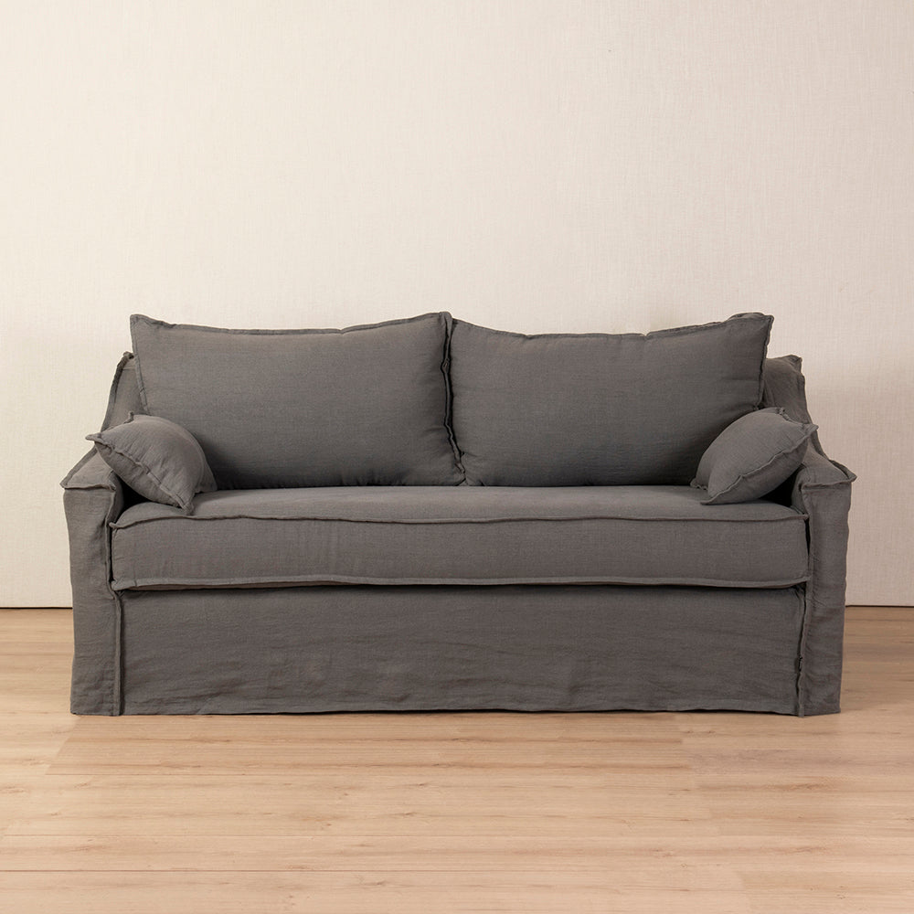 Sofá Francés Lino Gris