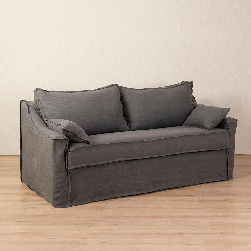 Sofá Francés Lino Gris