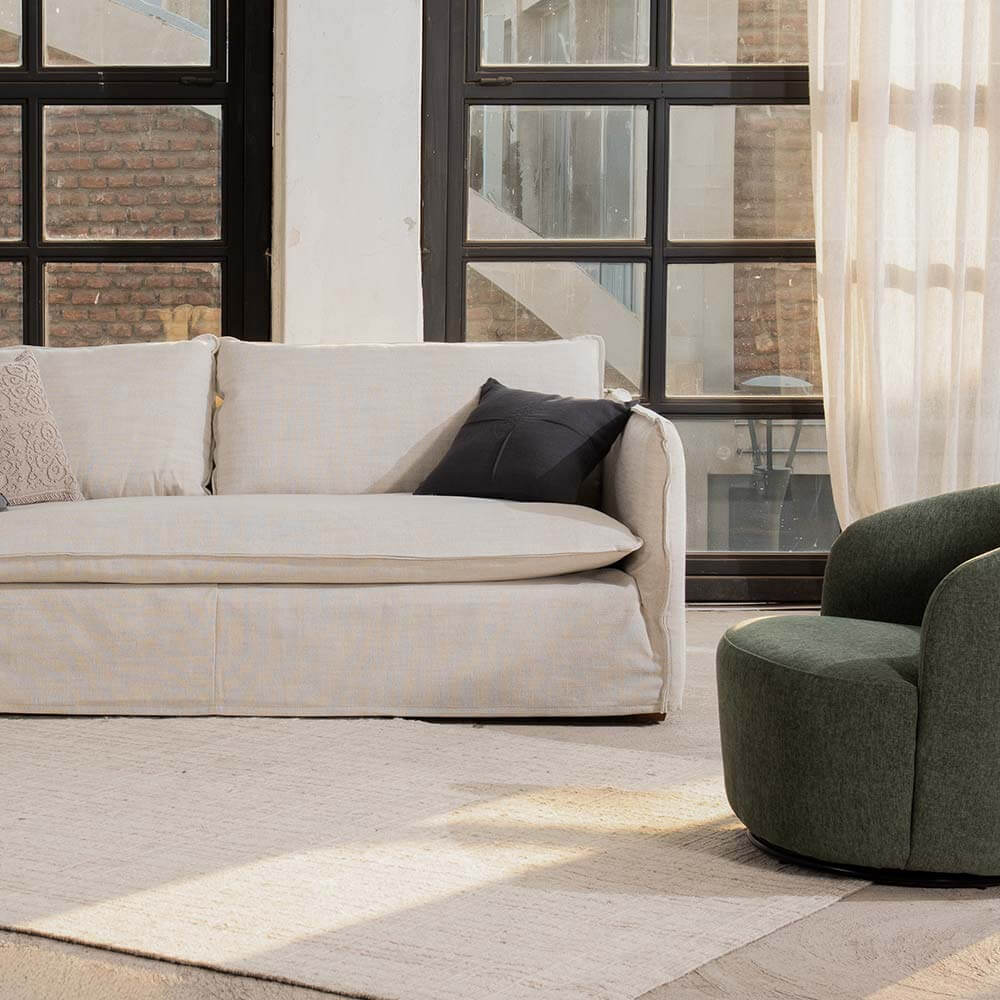 Sofá Lash 220cm Crudo