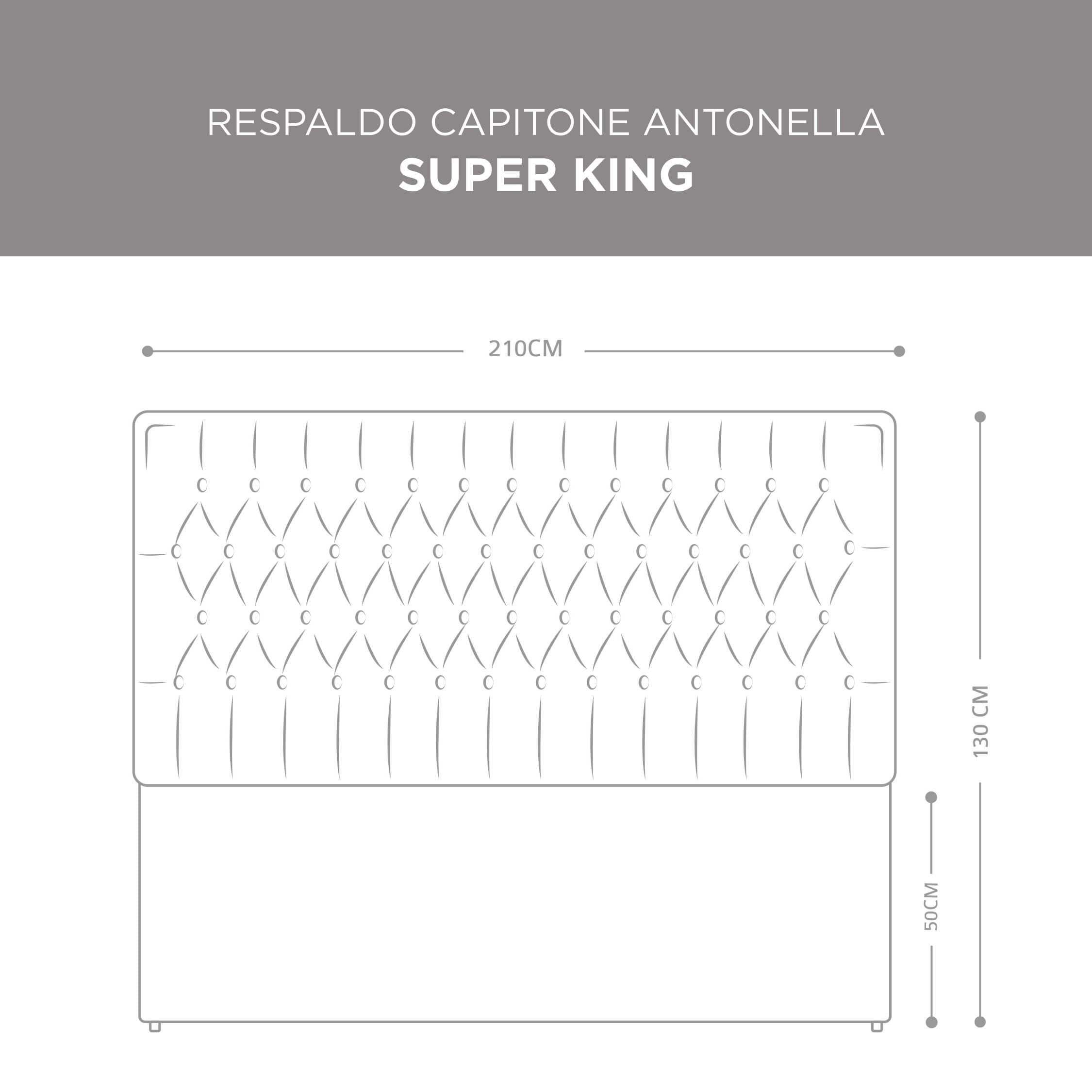 Respaldo Capitoné Antonella Beige