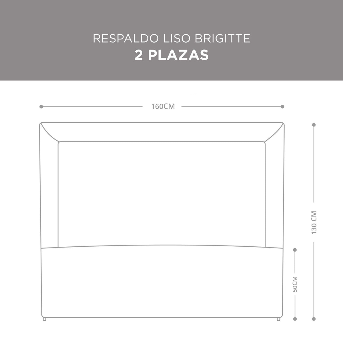 Respaldo Liso Brigitte Beige