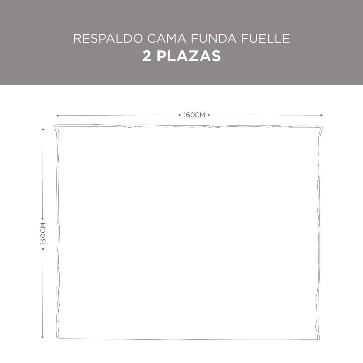 Respaldo Funda Algodón Fuelle Visón