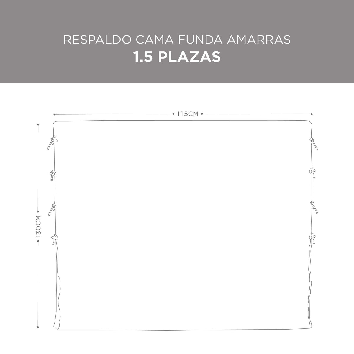 Respaldo Funda Lino Amarras Perla