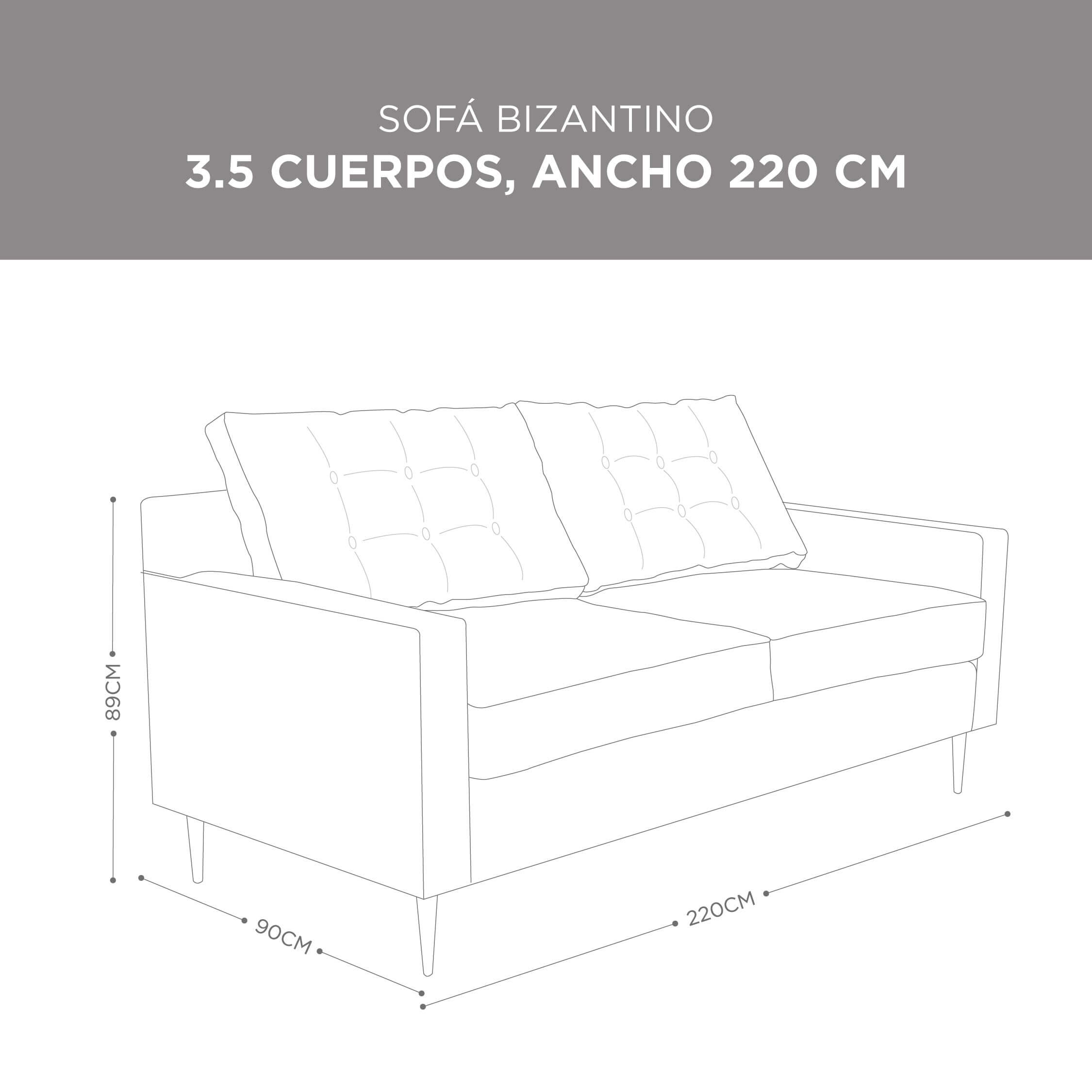 Sofá Bizantino Gris