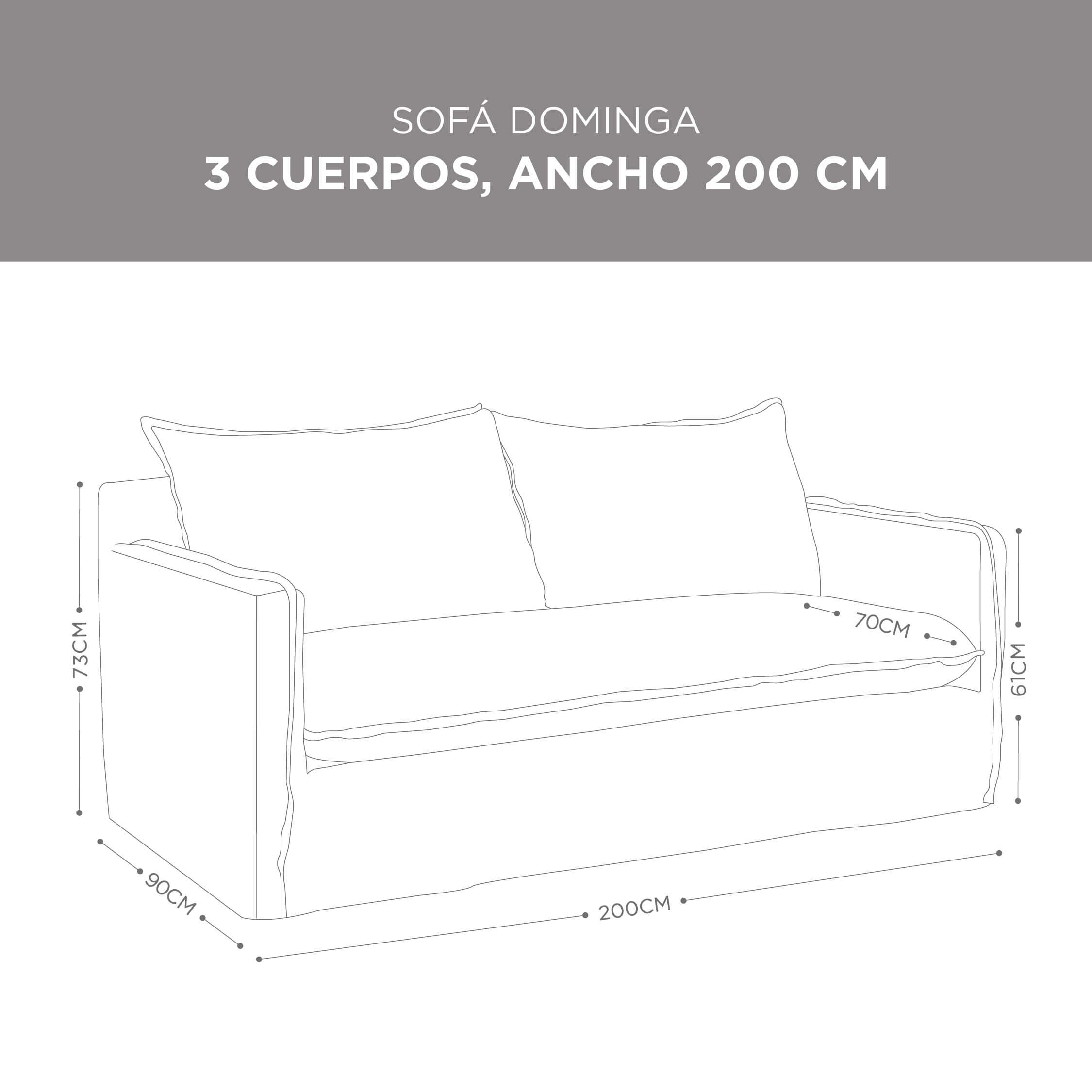 Sofá Dominga Lino Perla