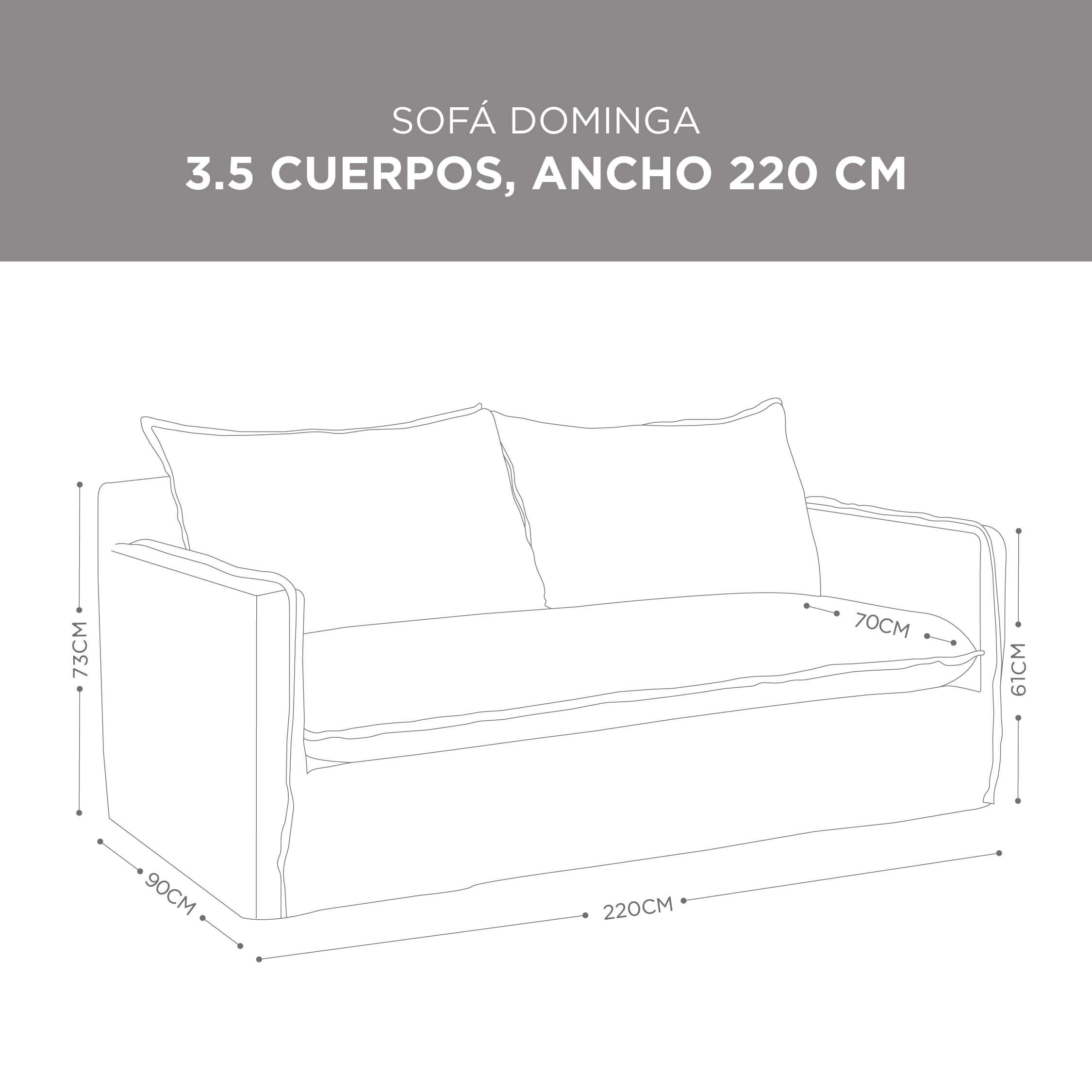 Sofá Dominga Lino Perla
