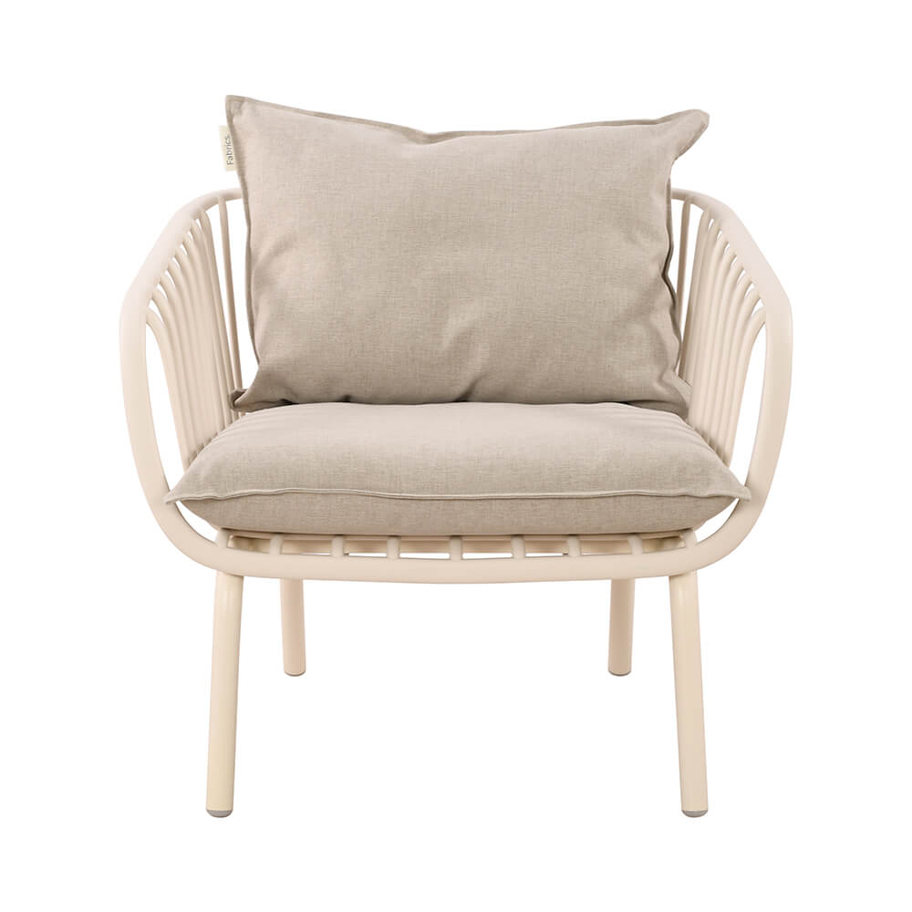 Set Terraza Astratto 4 Piezas Crema