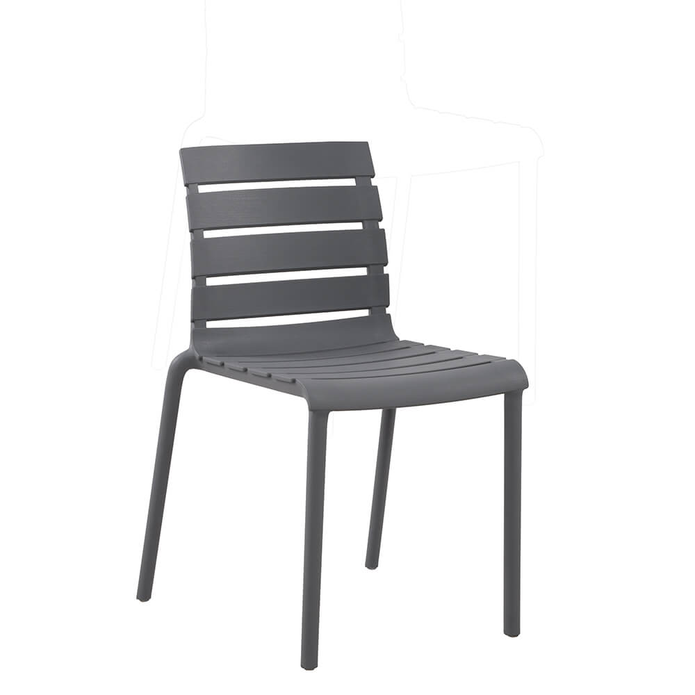 Silla Terraza Asse Gris Oscuro