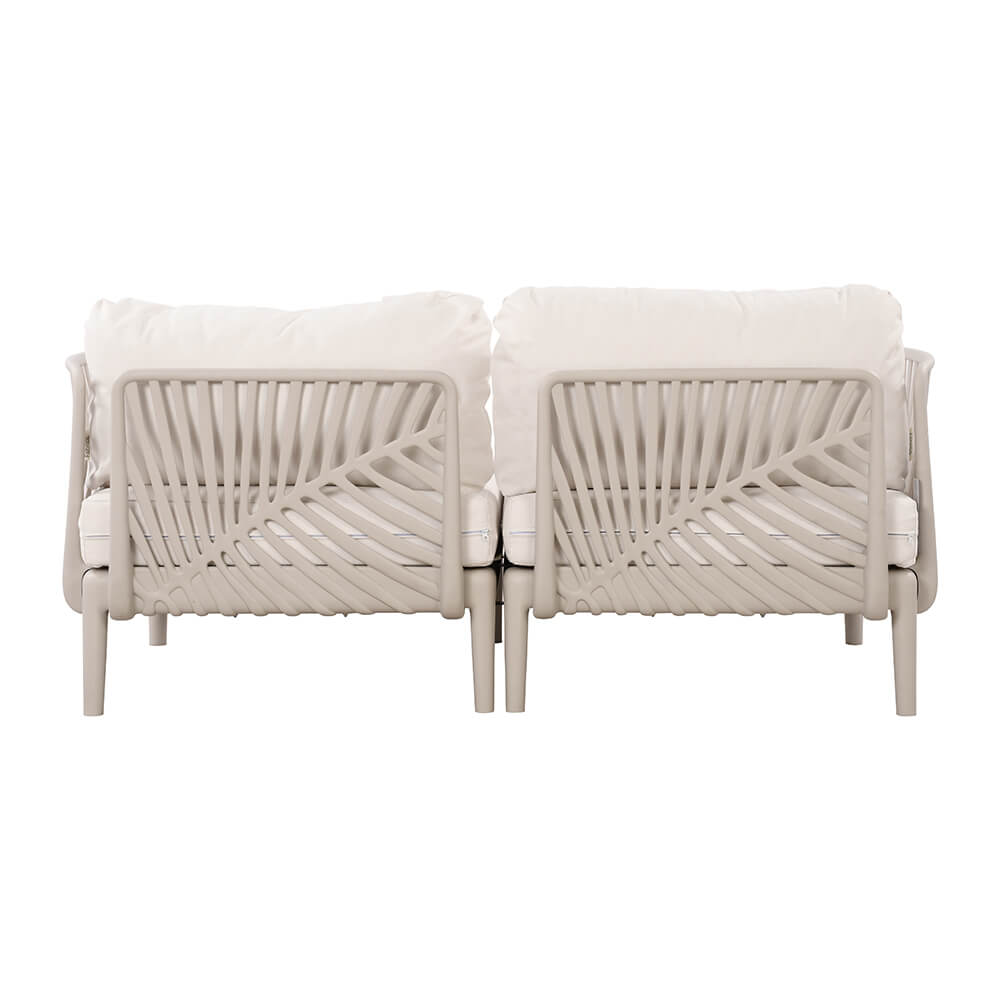 Set Terraza Foglio 4 Piezas Gris Claro