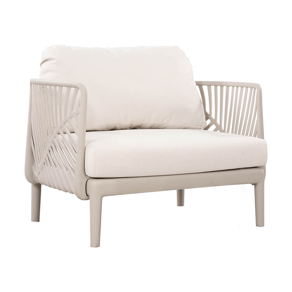 Set Terraza Foglio 4 Piezas Gris Claro