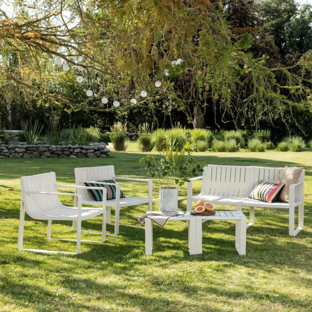 Set Terraza Piazza 5 Piezas Crema