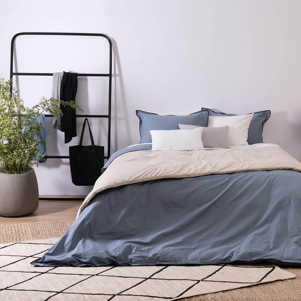 Funda Plumón Frame Super King Piedra