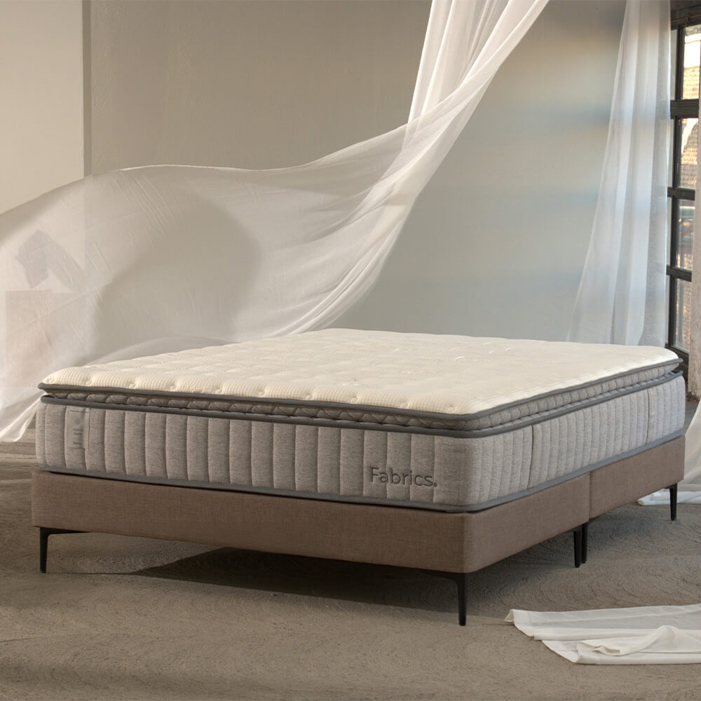 Cama Hybrid Warm 2 Plazas 150x200cm Taupe
