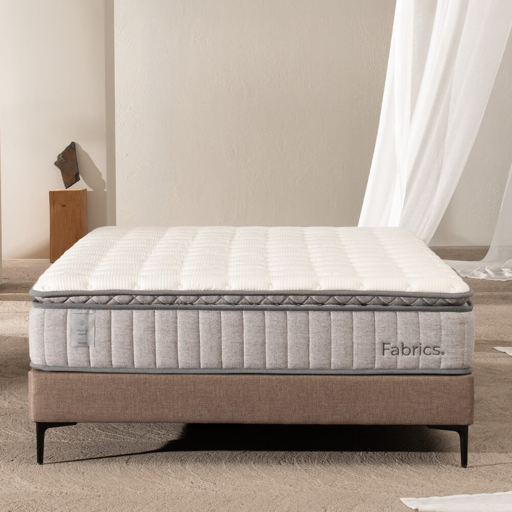 Cama Hybrid Warm 2 Plazas 150x200cm Taupe