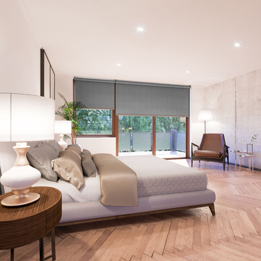 Cortina Roller BlackOut Munchen Gris