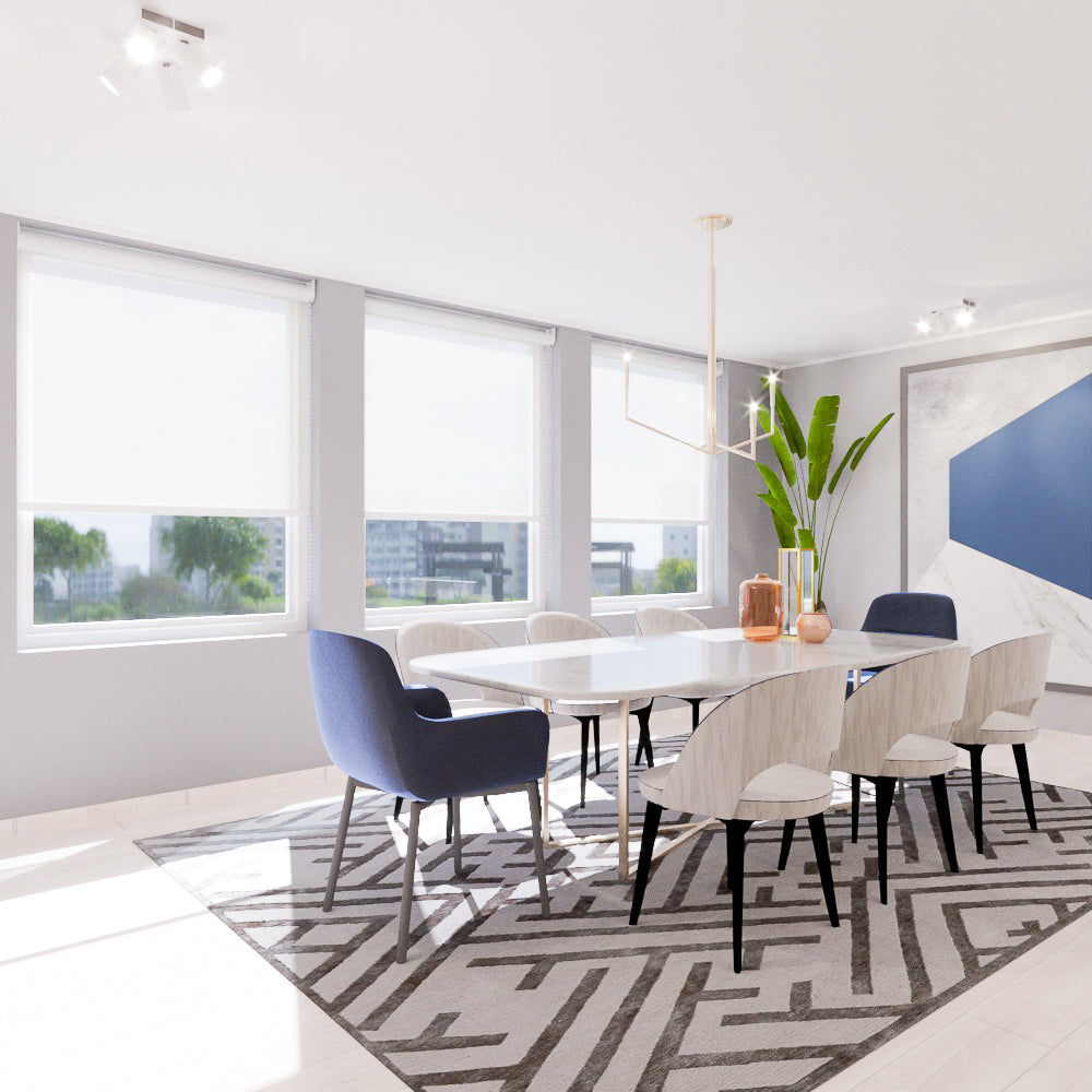 Cortina Roller Translúcida Berlín Blanca