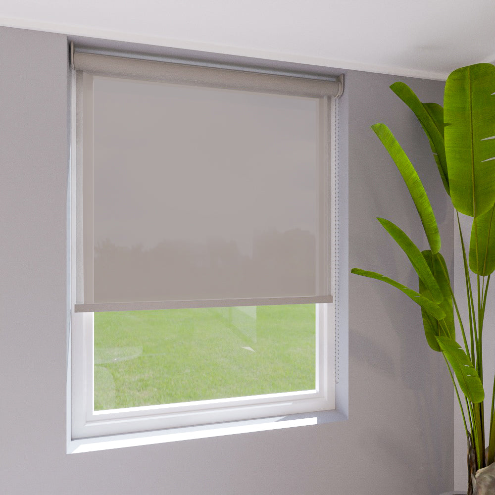 Cortina Roller Translúcida Berlín Gris Perla