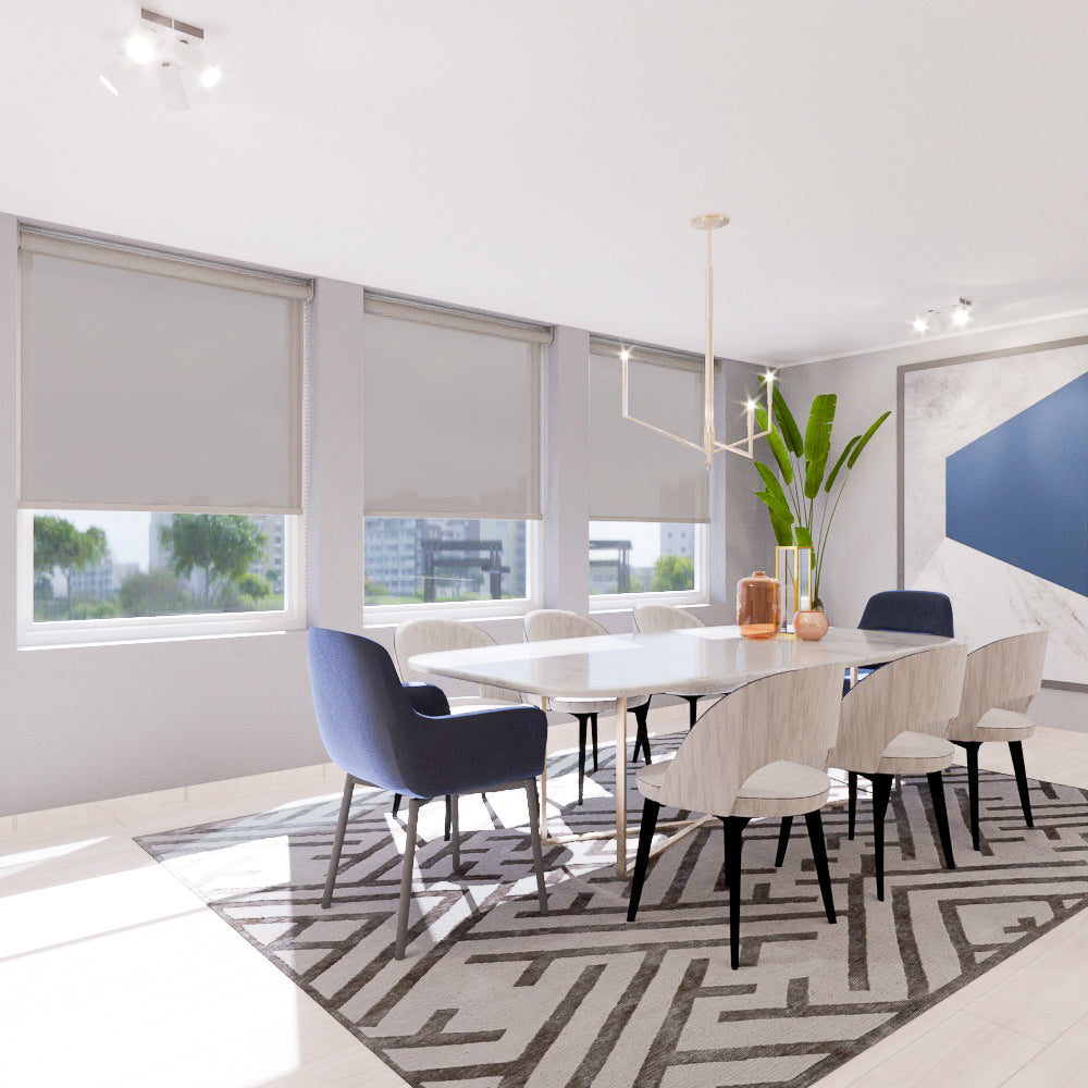 Cortina Roller Translúcida Berlín Gris Perla