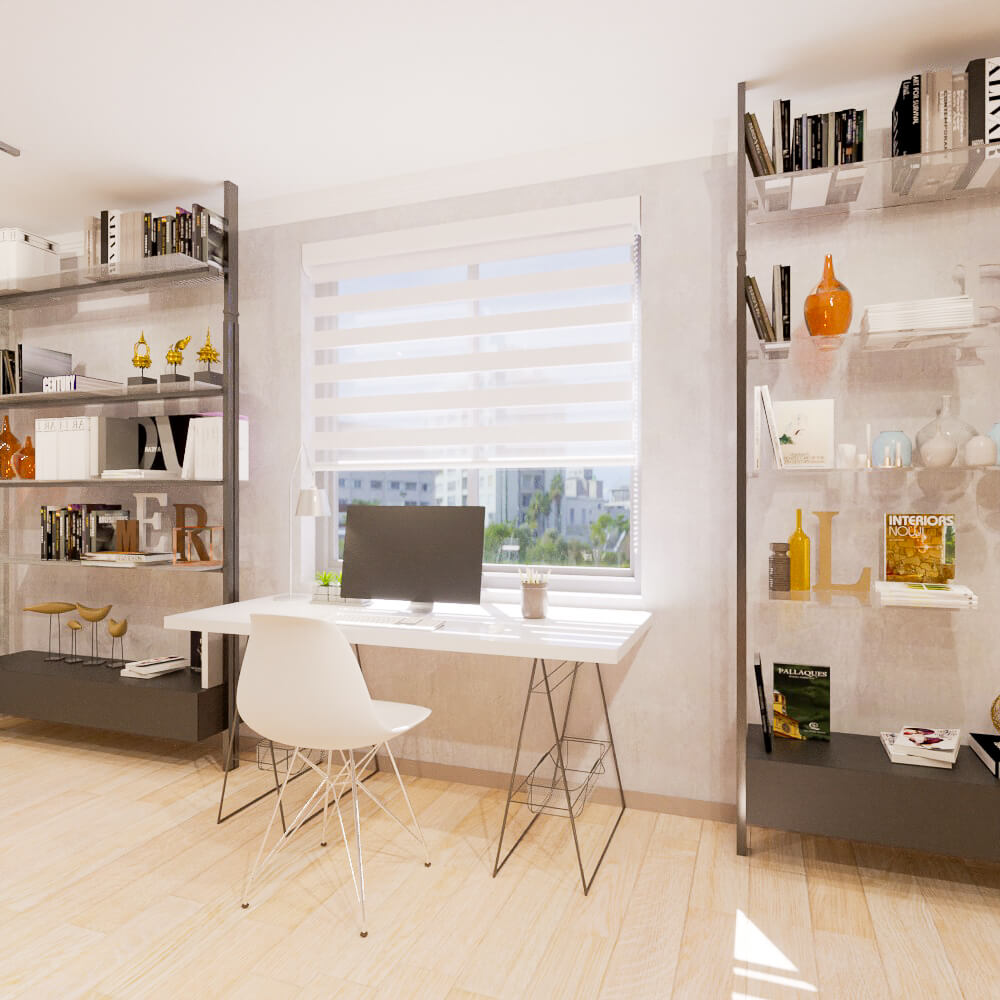 Cortina Doble Roller Zakynthos Blanca