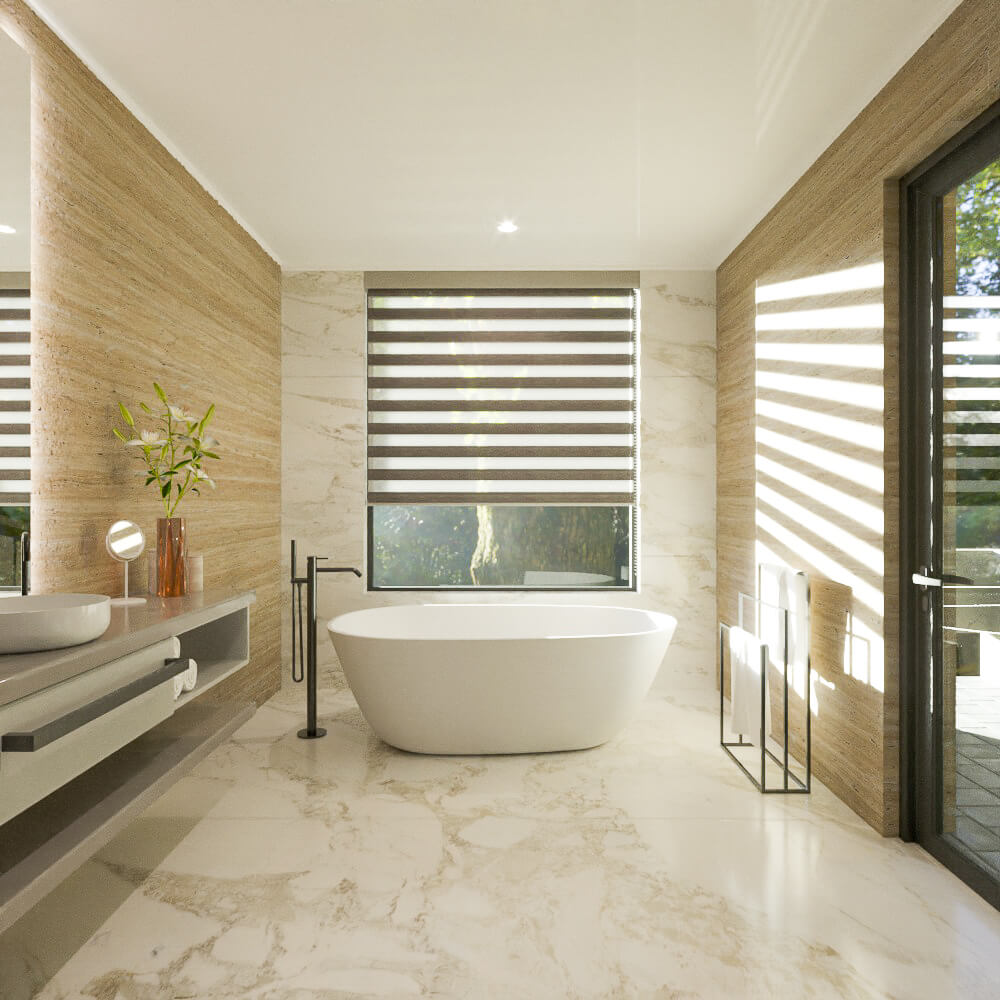 Cortina Doble Roller Parga Negro