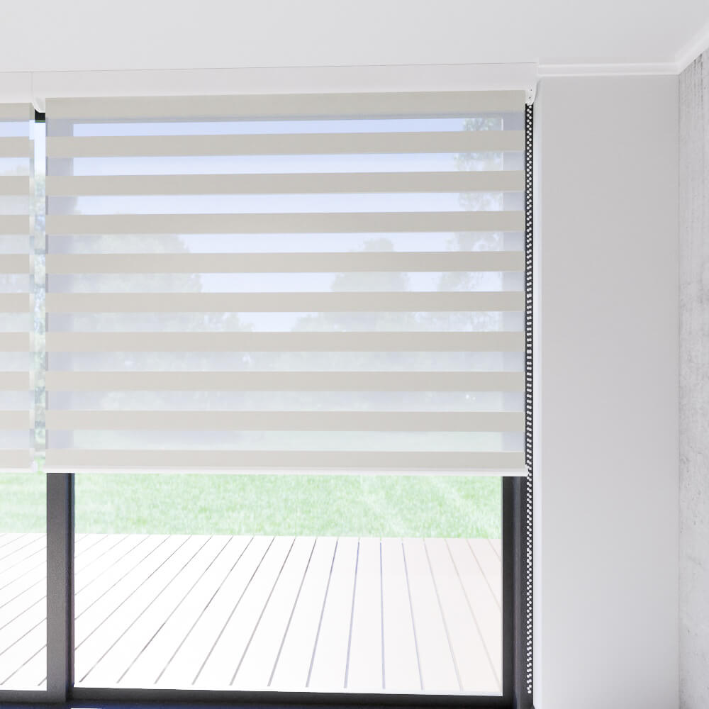 Cortina Doble Roller Skyros Beige