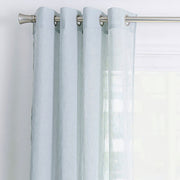 Set 2 Cortinas Velo Lisa 140x220cm Celeste