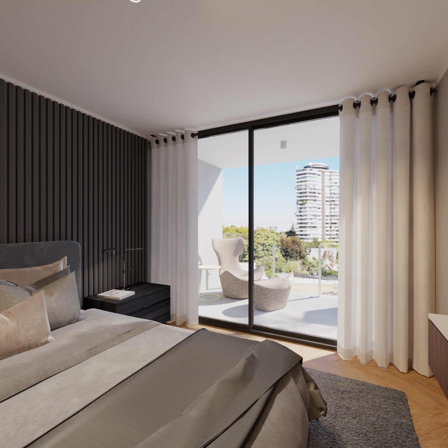 Cortina Sun Out 135x220cm Crudo