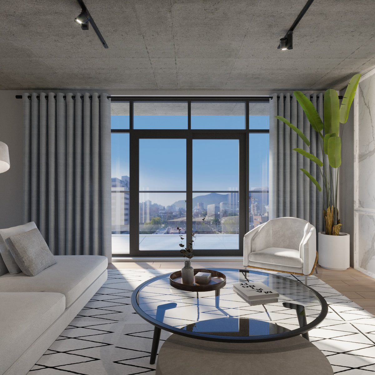 Cortina BlackOut 140x220cm Canvas Celeste