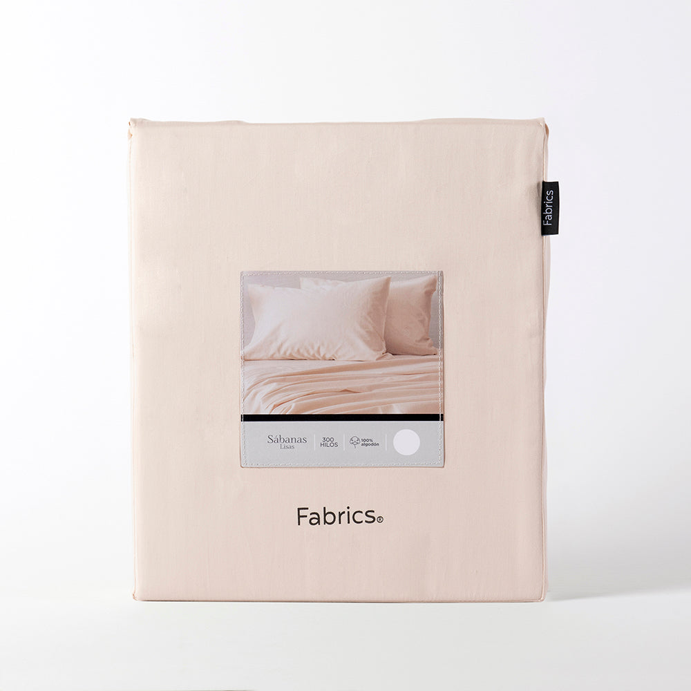 Sábana 300 Hilos 1.5 Plazas Beige