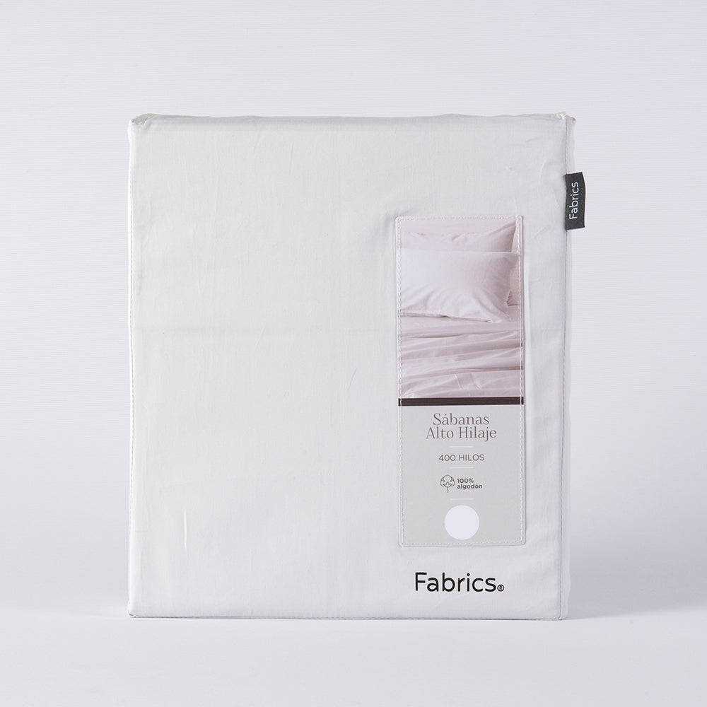 Sábana 400 Hilos Super King Gris Claro