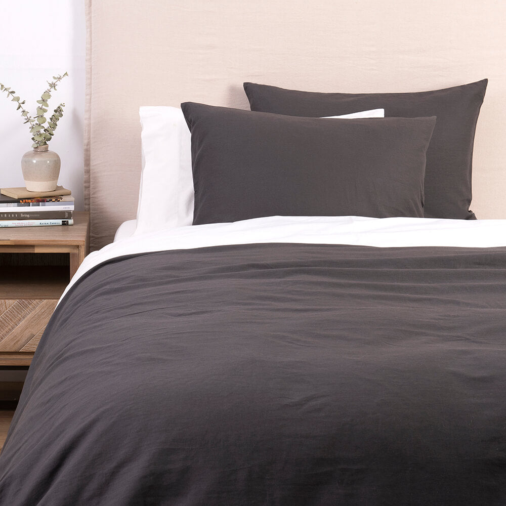 Funda de Plumón Lino Super King Marengo