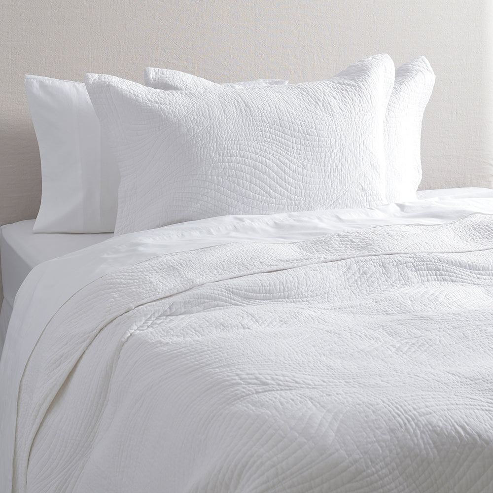 Cubrecama Quilt Slate Super King Blanco