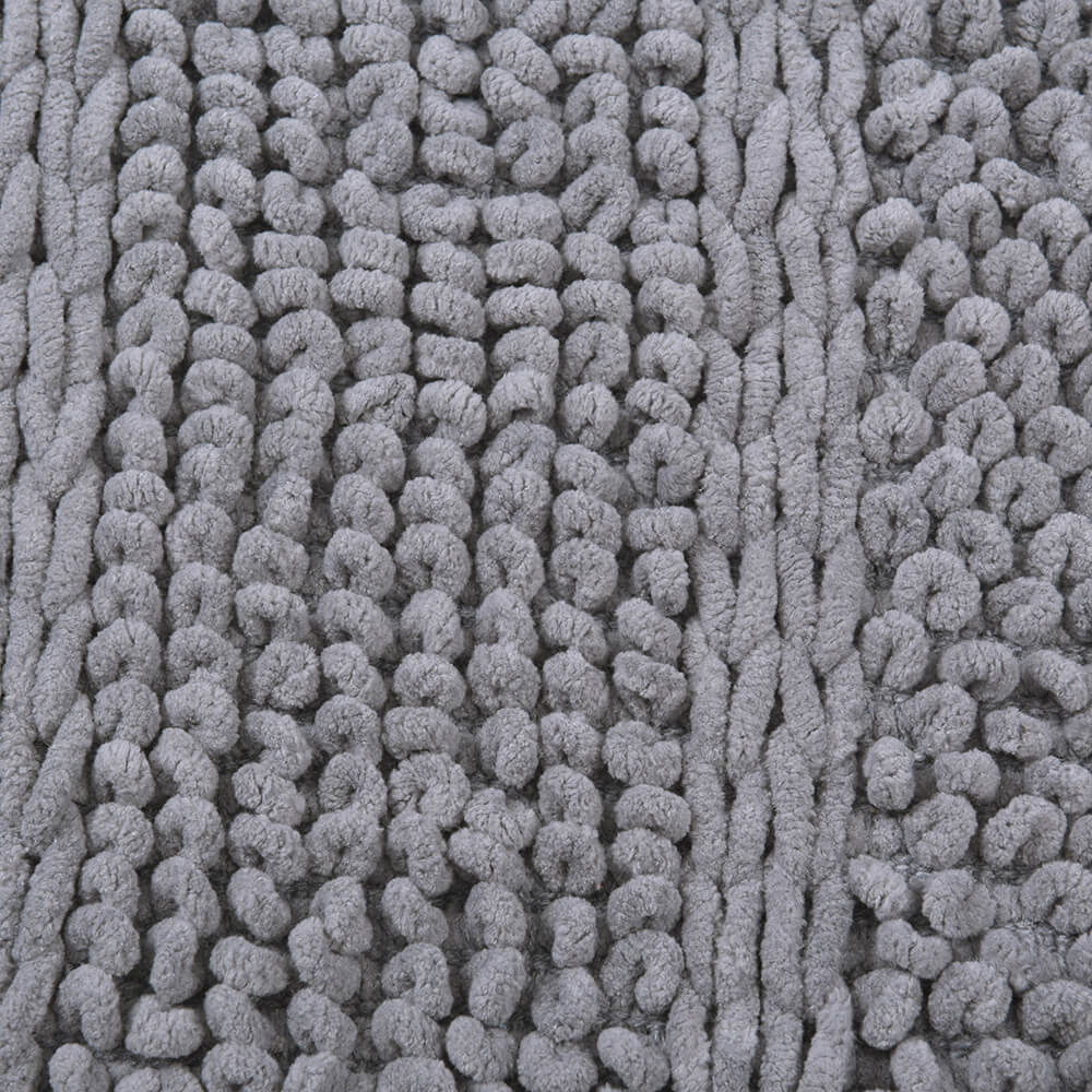 Piso Baño Micro-Chenilla Franjas Marengo