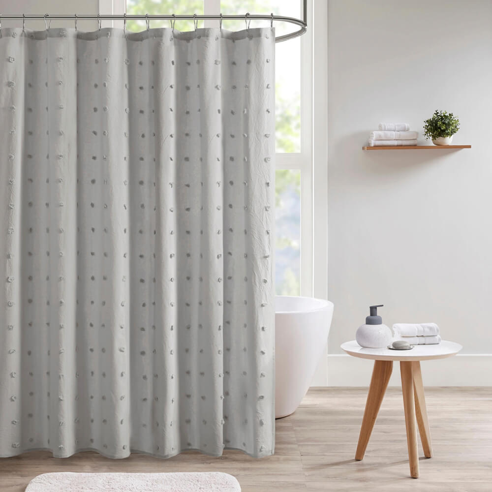 Cortina Baño Dots Gris