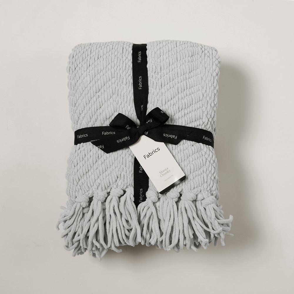 Manta Chunky Zigzag Perla