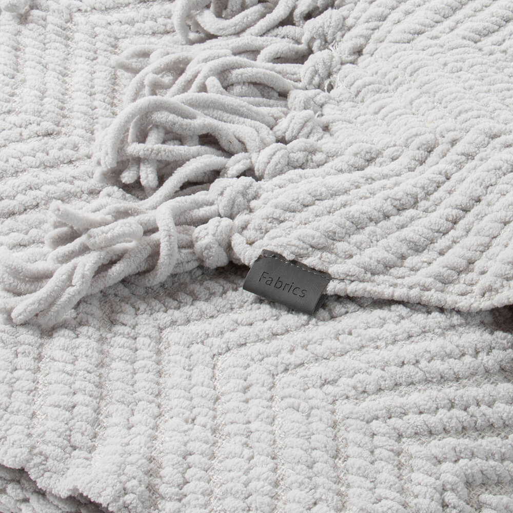 Manta Chunky Zigzag Perla