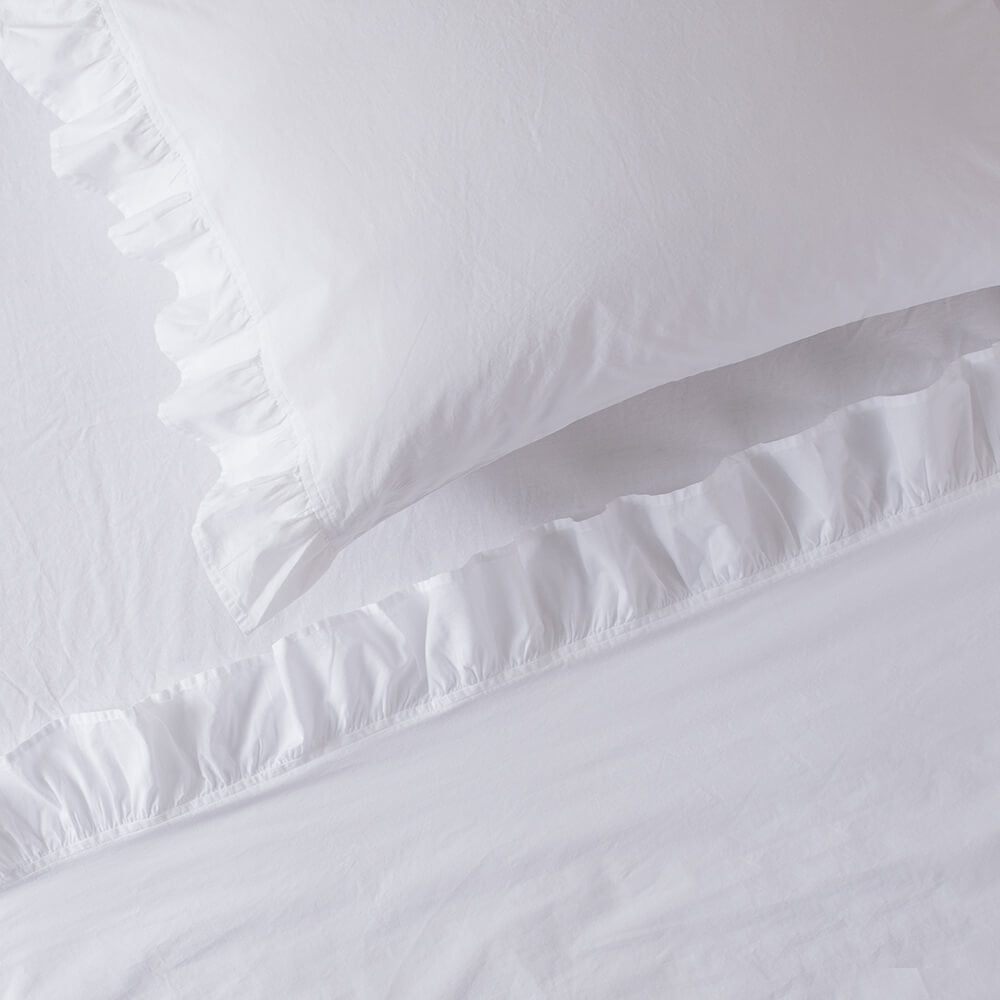 Sábana 200 Hilos Volants King Blanca