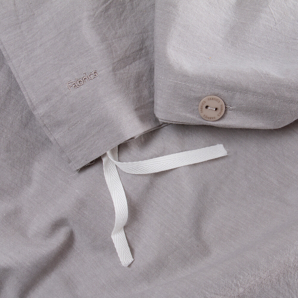 Funda de Plumón Algodón Chambray Super King Perla