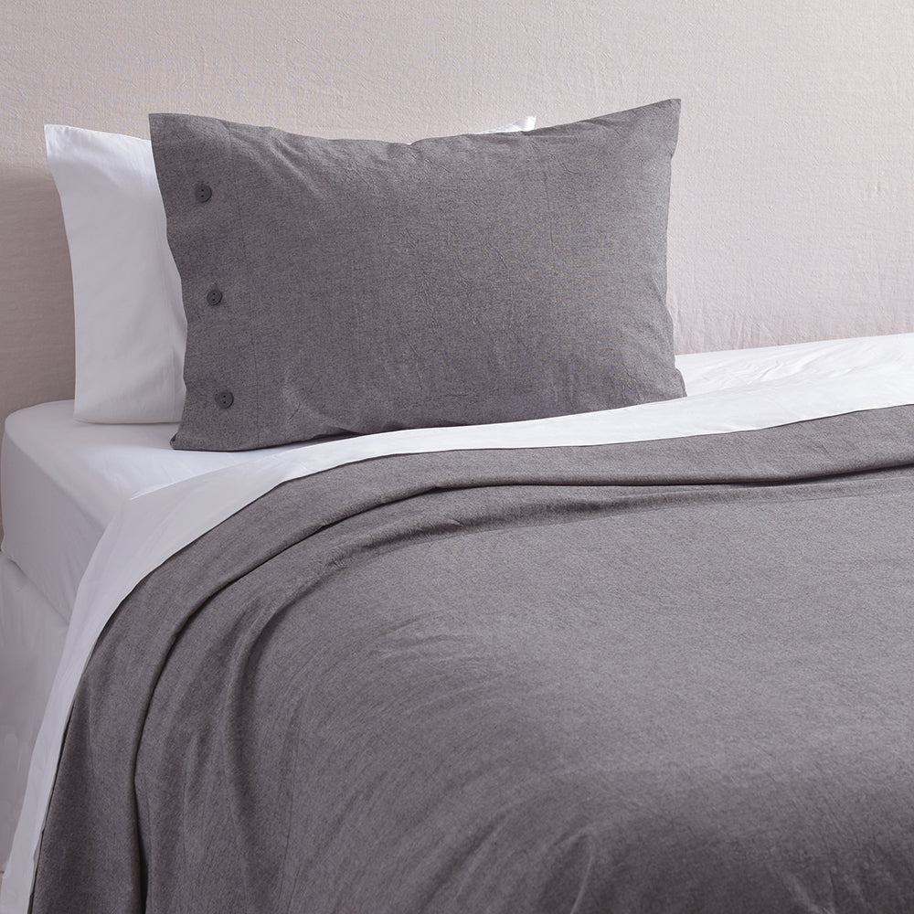 Funda de Plumón Algodón Chambray 1.5 Plazas Marengo