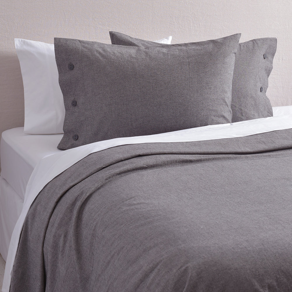 Funda de Plumón Algodón Chambray Super King Marengo